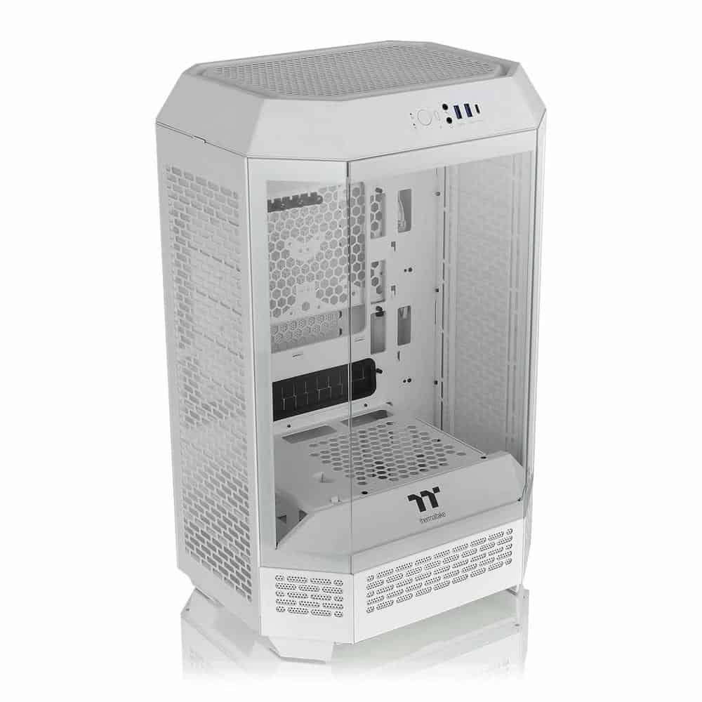 (image for) Thermaltake The Tower 300 Snow White Micro Tower Tempered Glass PC Gaming Case